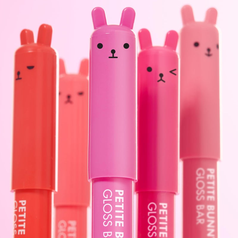 TONYMOLY Petit Bunny Lip Gloss for Women, Long Lasting Lip Crayon, Korean Lips Gloss, Vitamin E Enriched, Soften & Moisturize Lips, 3 pk - Image 2
